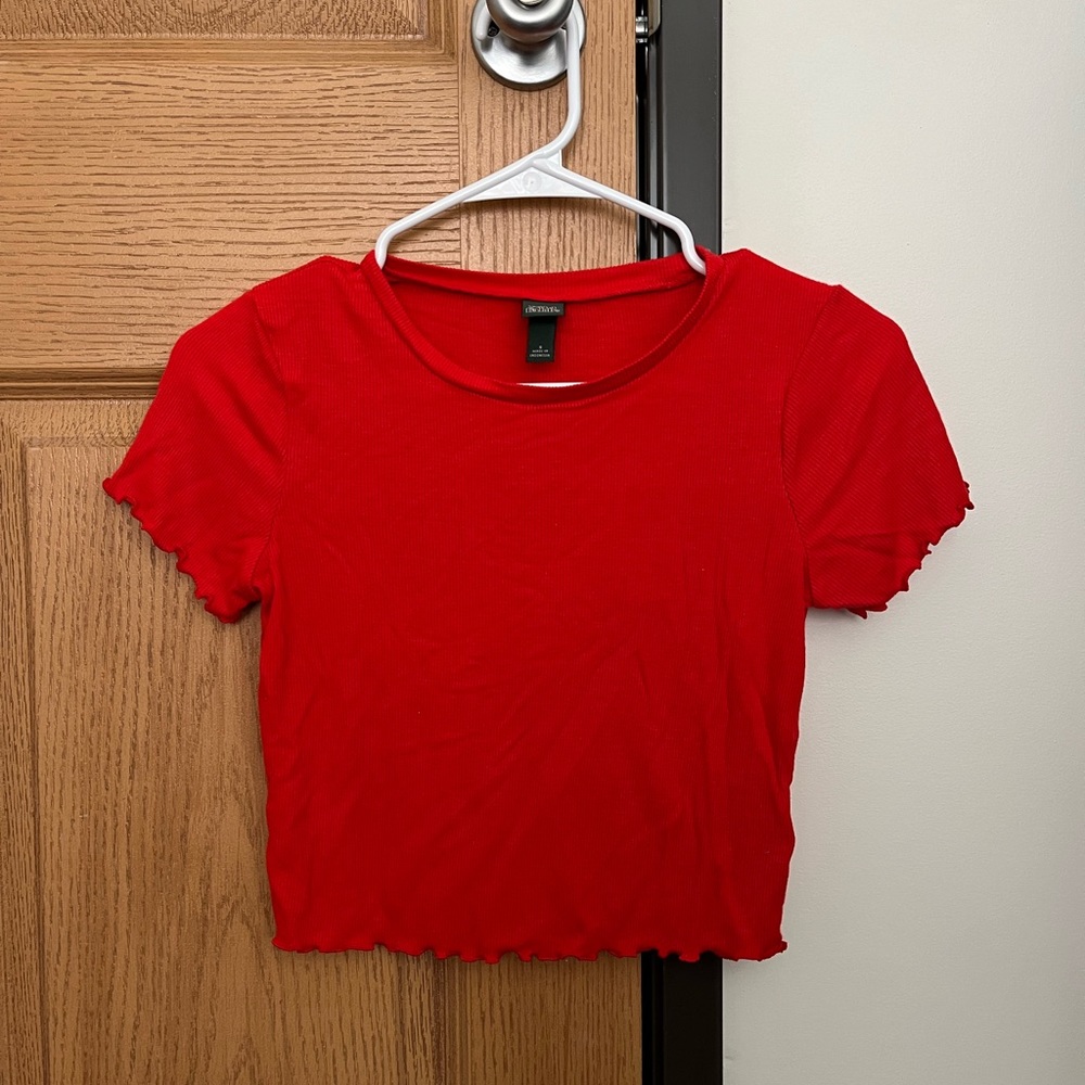 red wild fable crop top